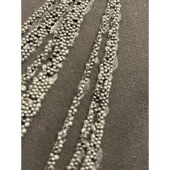 Express Black embellished flare leg dressy slacks/pants  9/10 - Picture 6 of 11